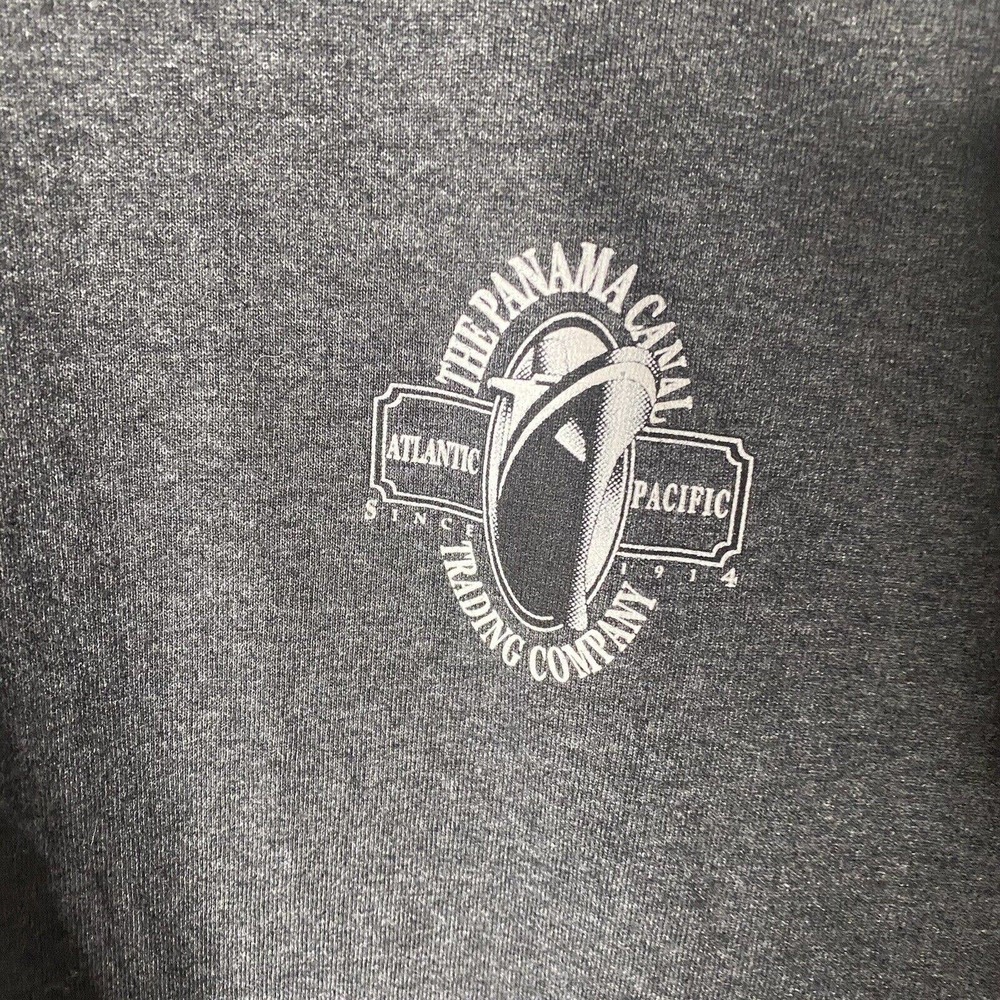Vtg Panama Canal Trading Company Iguana T Shirt Mens SZ L Unisex Gray - Picture 3 of 7